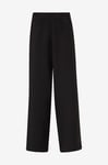 Selected FEMME - Byxor slfTinni-Relaxed MW Wide Pant - Svart