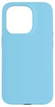 Coque pour iPhone 15 Pro Couleur bleu ciel simple