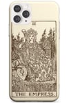 The Empress Tarot Card Cream Slim Phone Case for iPhone 11 Pro TPU Protective Light Strong Cover with Psychic Astrology Fortune Occult Magic