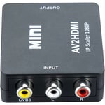 Trimec - Adaptateur rca vers hdmi, adaptateur av Hdmi 1080P, convertisseur audio vidéo composite rca cvbs av vers hdmi. pour PS2/ Wii/Xbox/SNES/ N64/