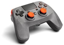 Manette sans fil Pad 4S snakebyte PS4 Rock grise orange