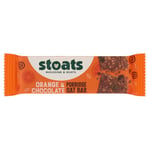 Stoats - Orange & Chocolate Porridge Oat Bars (24 x 42g), High-Fibre Oat Cereal Bars, Healthy Breakfast & Snack Option, Natural Ingredients, No Artificial Additives