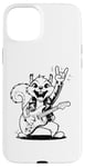 Coque pour iPhone 15 Plus Squirrel jouant de la guitare rock and roll hommes femmes rock band