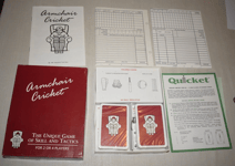 Cricket Game Armchair  Games 1981 Complete, Sealed Cards 3 games in 1 box RARE