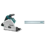 SCIE PLONGEANTE MAKITA 18 V LI-ION 165 MM (PRODUIT SEUL) -DSP600ZJ & Longueur du rail de guidage : 1500 mm.