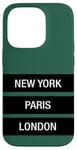 Coque pour iPhone 14 Pro New York Paris London Novelty Graphic Tees & Cool Designs