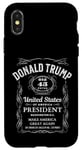 iPhone X/XS Whiskey Label Trump 2024 Vote 47 Donald Trump 47th President Case