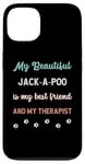 Coque pour iPhone 13 Jack-A-Poo Jackapoo Chien Papa Maman Ami et Thérapeute