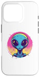 Coque pour iPhone 16 Pro Alien Pop Art Extraterrestre Visage