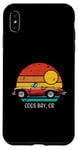 Coque pour iPhone XS Max Coos Bay OR Retro Sport Car Sunset Design vieilli