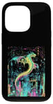 Coque pour iPhone 13 Pro Cyberpunk Dragon Design Fantasy Art et Sci-Fi Fans Unique