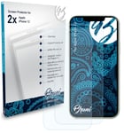 Bruni 2x Protective Film for Apple iPhone 12 Screen Protector Screen Protection