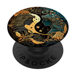 Signe du zodiaque Gémeaux, signe astrologique Gémeaux PopSockets PopGrip Interchangeable