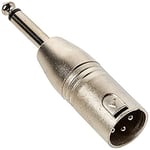 PROEL AT300 XLR 3 broches 6,3 mm Argent Adaptateur câble - Adaptateurs pour câbles (XLR 3 broches, 6,3 mm, connecteur mâle/connecteur FEMALE CONNECTOR, Argent, Métal)