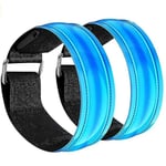 LED-armband Laddningsbart, 2 st Luminous Armband USB Reflekterande Tejp Reflekterande Band