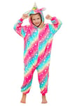 Brinny Unisexe Animal Pyjama Animaux Enfant Combinaison de Nuit Licorne Cosplay Outfit Vêtements de Nuit Déguisements Hiver Chaud Costume de Sommeil Filles Garçons Noel Halloween,