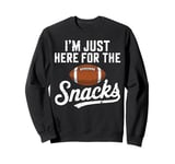 I'm Just Here for the Snacks Funny Football Game Vintage Sweatshirt