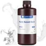 Résine à Base de Plantes pour l'Impression 3D, Résine Imprimante 3D Photopolymère UV Rapide 405 nm, Résine Végétale pour LCD/DLP/SLA(Blanc, 1000g).[G893]