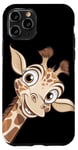 Coque pour iPhone 11 Pro Girafe Mignonne tête de Girafe Animal Afrique Zoo