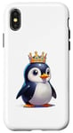 Coque pour iPhone X/XS Costume incroyable de pingouin pour les fans de l'Arctique