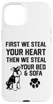 iPhone 15 Plus Steal Your Heart Steal Your Bed Miniature Schnauzer Case