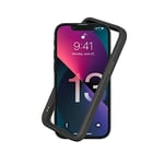 RhinoShield Coque Bumper Compatible avec [iPhone 13 Mini] | CrashGuard NX - Protection Fine Personnalisable - Absorption des Chocs [sans BPA] - Graphite