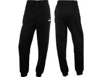 Puma Pants For Kvinner Pum Ess+ Broderi High-Waist Bukser Fl Svart 670007 01 (Xl)