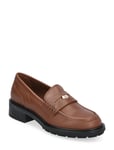 Th Penny Loafer Loafers Låga Skor Brown Tommy Hilfiger