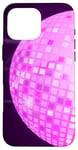 Coque pour iPhone 16 Pro Max Disco Ball 70s 80s Retro Pink Disco Ball