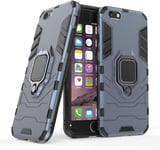 Iphone 6 Plus/6s Plus Coque, Anneau De Support Téléphone Voiture Magnétique Bague 360 Étui De Protection Apple Iphone 6 Plus, Iphone 6s Plus Bleu Marine