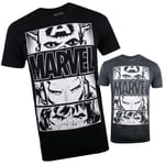 Marvel Mens - Hero Eyes Light - T-shirt - Black / Grey