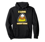 I Love Candy Corn Funny Halloween Costume Trick Or Treating Pullover Hoodie