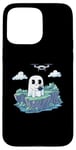 Coque pour iPhone 15 Pro Max Drone drôle fantôme volant Halloween RC Quadrocopter fantôme