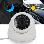 White 1080P Dome IR Camera AHD Outdoor PAL System 24LEDs Waterproof For Cars