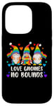 Coque pour iPhone 14 Pro Fierté LGBT, Nains de jardin, Couleurs arc-en-ciel