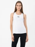 Calvin Klein Performance Vest Tank Womens Small White Training Casual Summer