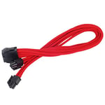 SilverStone SST-PP07-EPS8R - 30cm EPS 8pin vers EPS/ATX 4+4pin Cable d'extension manchonné, rouge