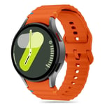 Samsung Galaxy Watch 4 / 5 / 6 / 7 / FE Tech-Protect Silicone Sport Rem - Oransje