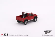 (In Stock) Mini GT #323 - 1:64 Land Rover Defender 90 Pickup Masai Red RHD