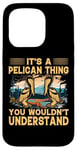 iPhone 15 Pro Pelican Thing Funny Bird Lover Outdoor Adventure Case