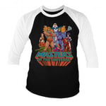 Hybris Masters Of The Universe Baseball 3/4 Sleeve Tee (S,White-Black)