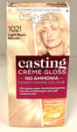 L'OREAL Casting Creme Gloss 1021 Light Pearl Blonde Semi Permanent Hair Colour