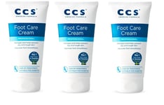 CCS Foot Care Cream 175ml For Dry Skin/Cracked Heels, Moistening x 3 Pack