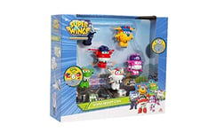 SUPER WINGS Avions Jouets Transformables et Figurines Robots du Dessin Animé(Pack de 10) , Jouet Enfant 2 3 4 5 6 7 8 Ans Garcon Fille