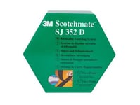 3M Scotchmate Sj-352D 25Mmx5mx2självhäftande Tejp Med Krok Och Slingaflexibelt Återöppningsbart Systemkan Öppnas Om Och Om Igen