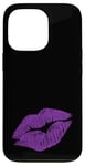 iPhone 13 Pro Purple Kissing Lipstick | Perfect 80s Party Design Case