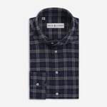 Flanel Slimline - Blue-Grey Check