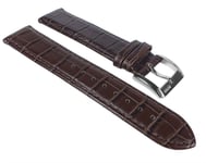 Hugo Boss Bracelet De Montre En Cuir Marron Avec Imprimé Croco 20Mm Pour 1512342