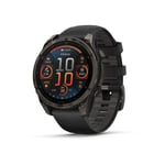 Garmin fēnix® 8 - 47 mm AMOLED Sapphire Klokke for Løping - Unisex, Svart, Perfekt for Aktive Eventyr