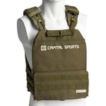 Battlevest 2.0 Veste lestée de poids 13kg (2x 2,5 + 2x 4) - Verte